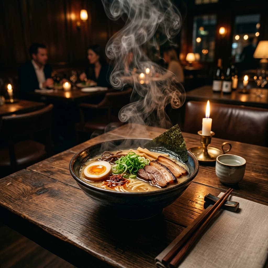 Candlelit Ramen Don restaurant